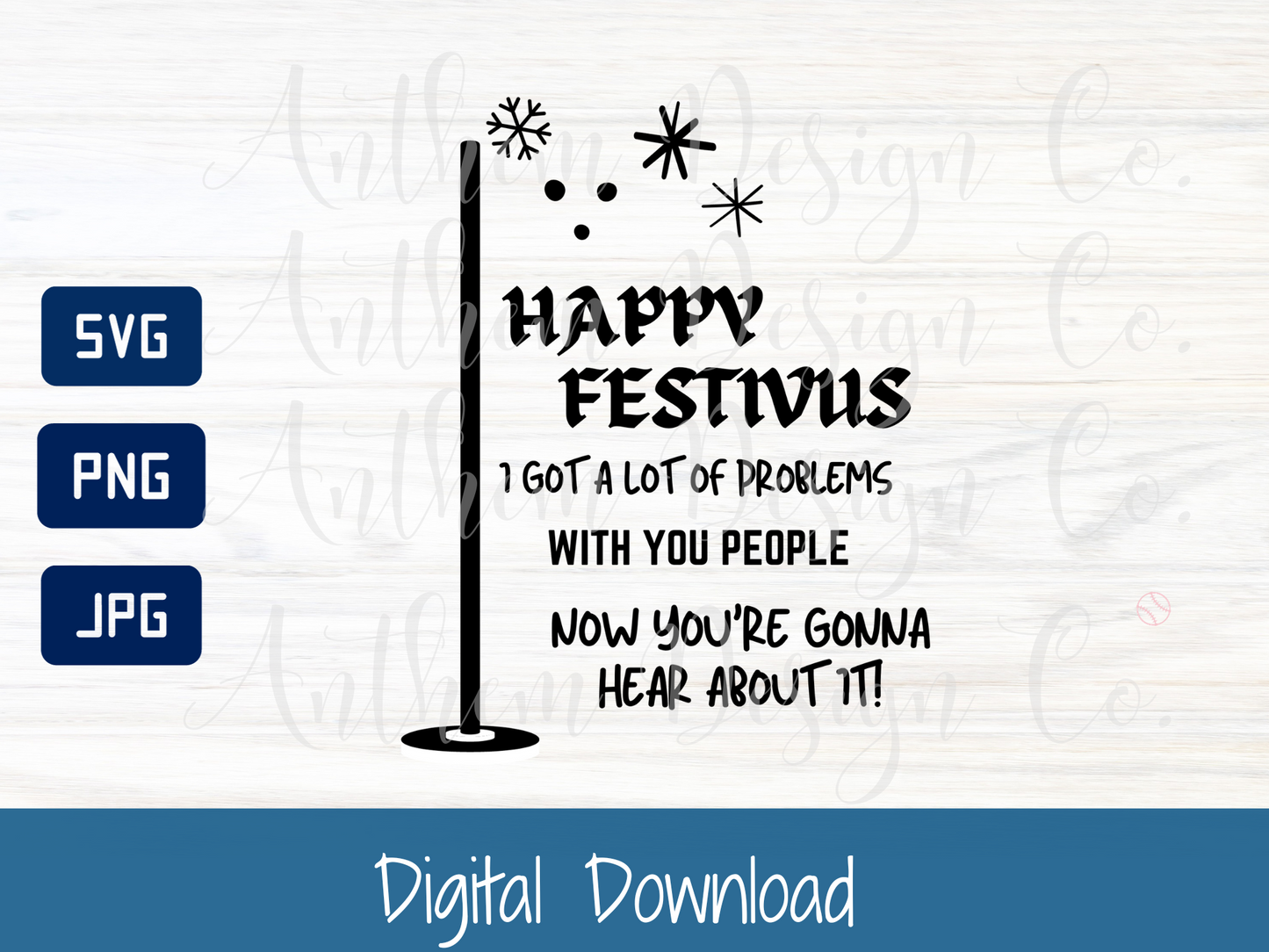 Happy Festivus SVG | Cut File and Design
