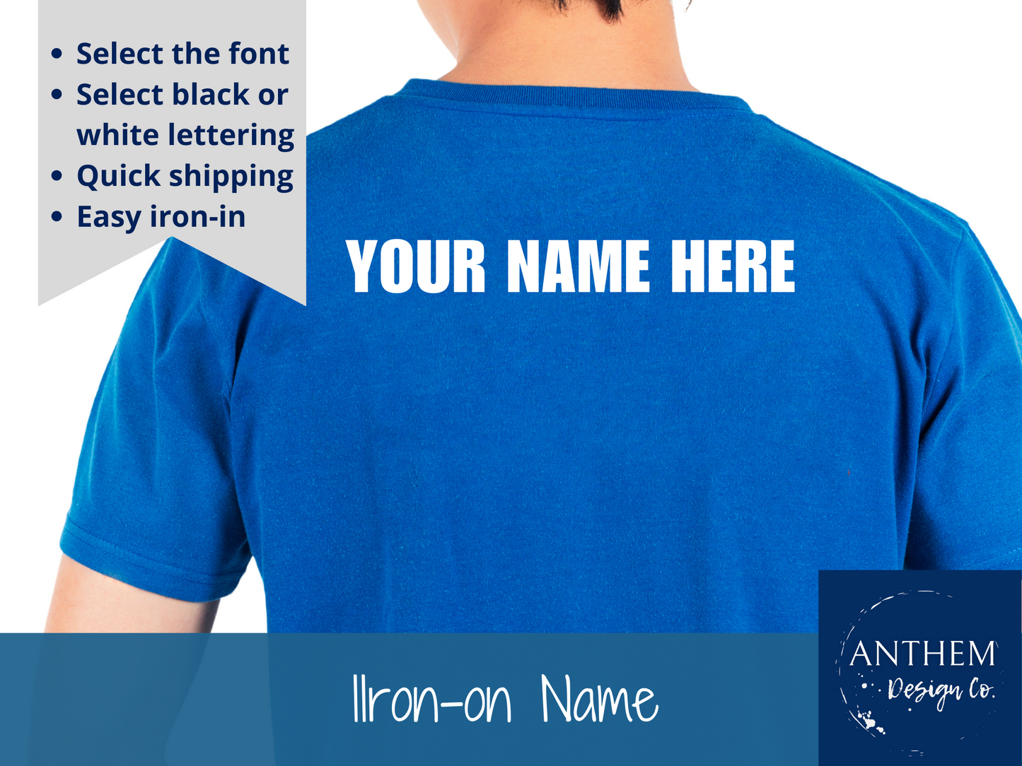 Iron-on Shirt and Jersey names