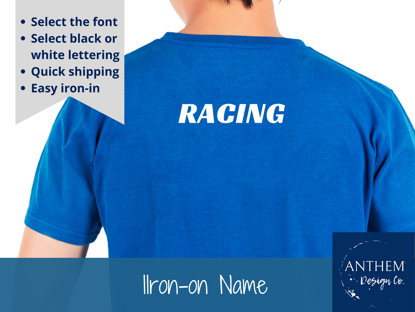 Iron-on Shirt and Jersey names