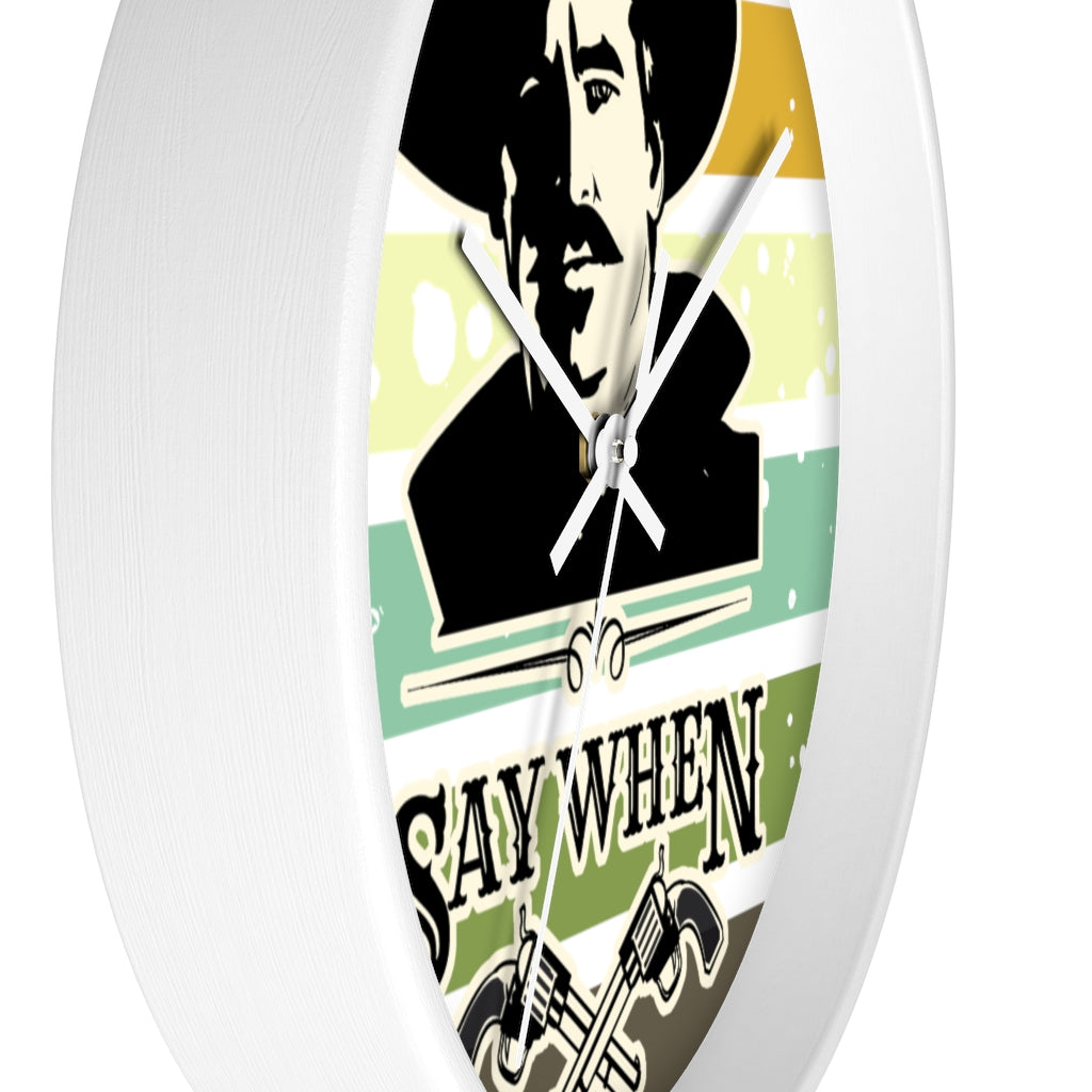 Doc Holliday Wall clock, Home decor for him, Doc Holiday, Man cave decor, Tombstone movie quote