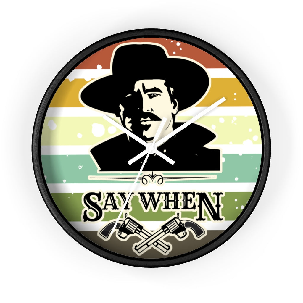 Doc Holliday Wall clock, Home decor for him, Doc Holiday, Man cave decor, Tombstone movie quote