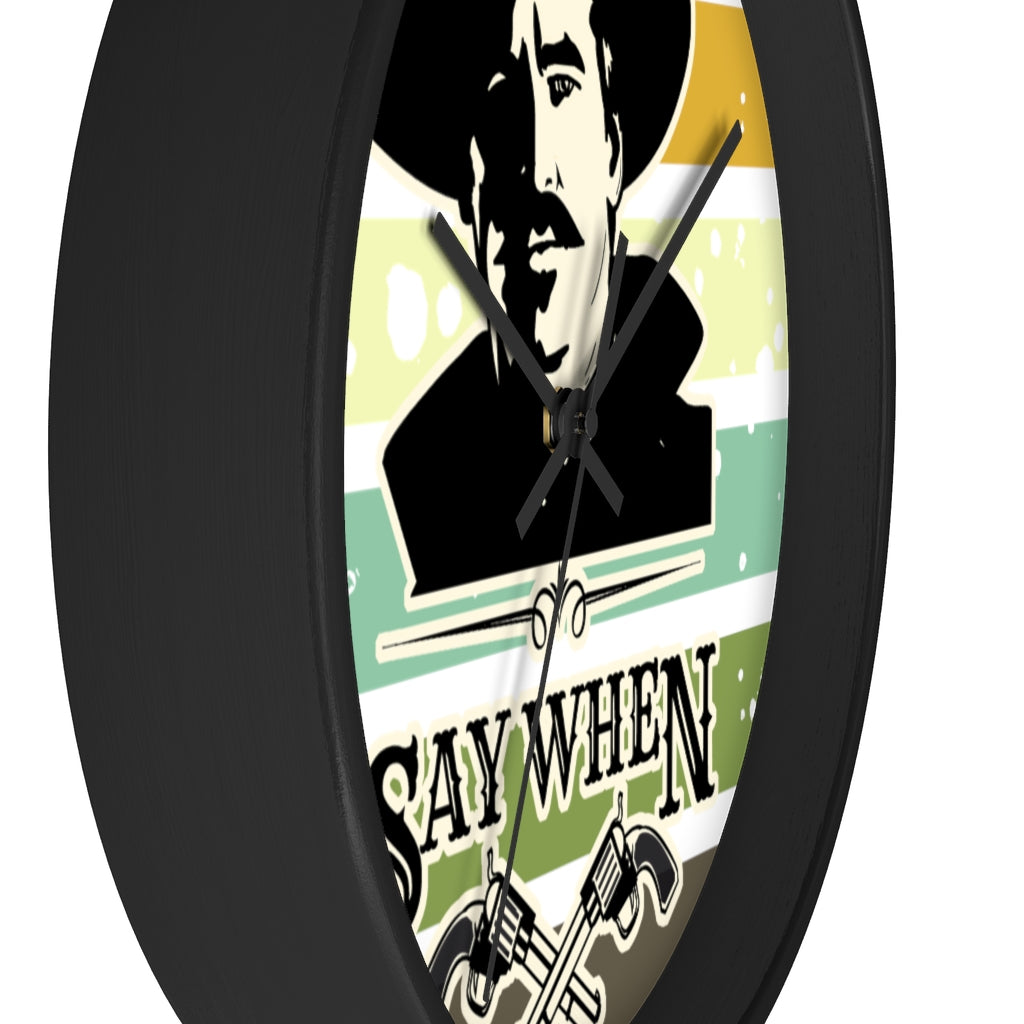 Doc Holliday Wall clock, Home decor for him, Doc Holiday, Man cave decor, Tombstone movie quote