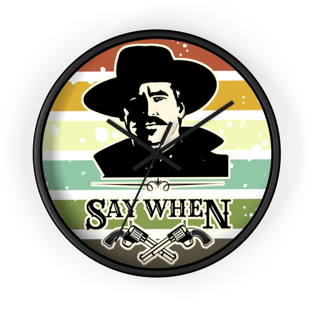 Doc Holliday Wall clock, Home decor for him, Doc Holiday, Man cave decor, Tombstone movie quote