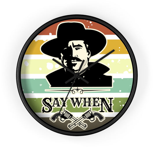 Doc Holliday Wall clock, Home decor for him, Doc Holiday, Man cave decor, Tombstone movie quote