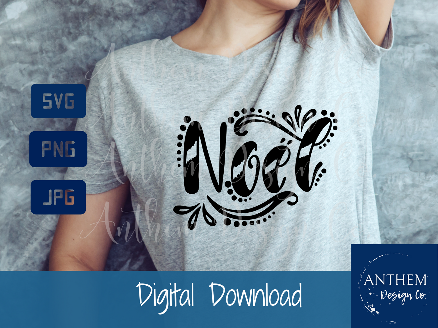 Noel Christmas Holiday SVG | Cut File and Design