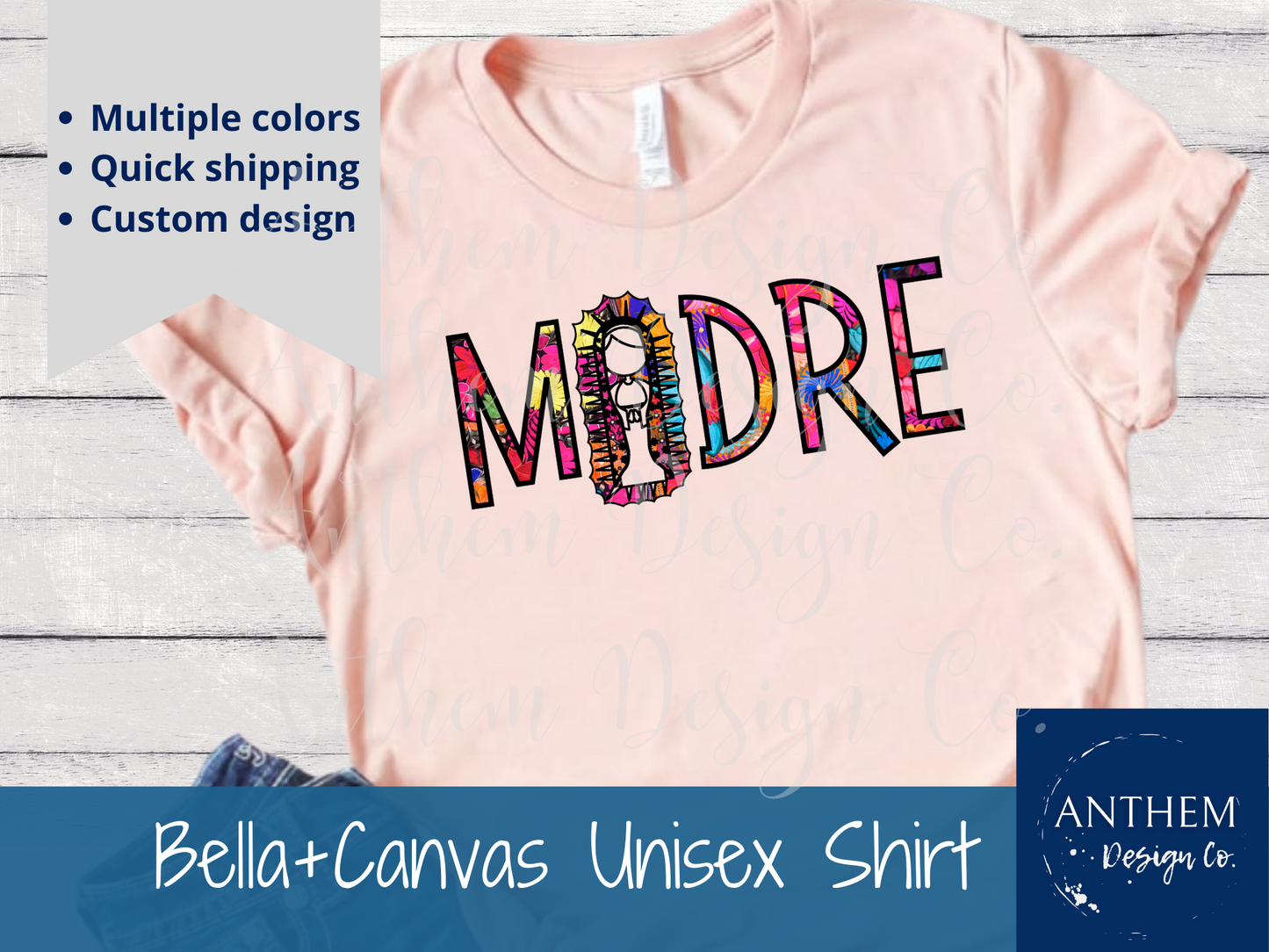 Madre Colorful Virgen De Guadalupe Shirt