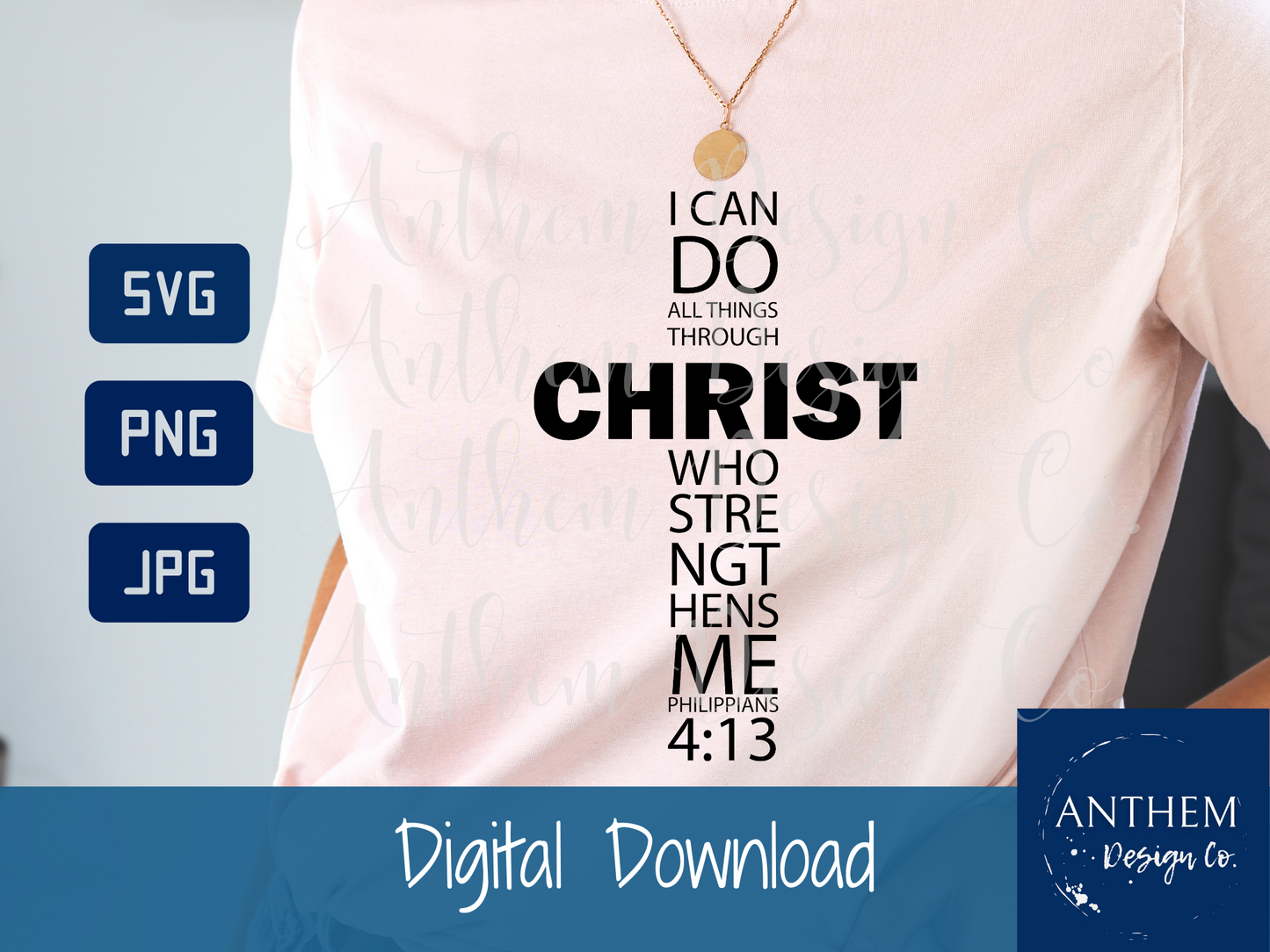 I can do all things through Christ SVG | Cut File and Design