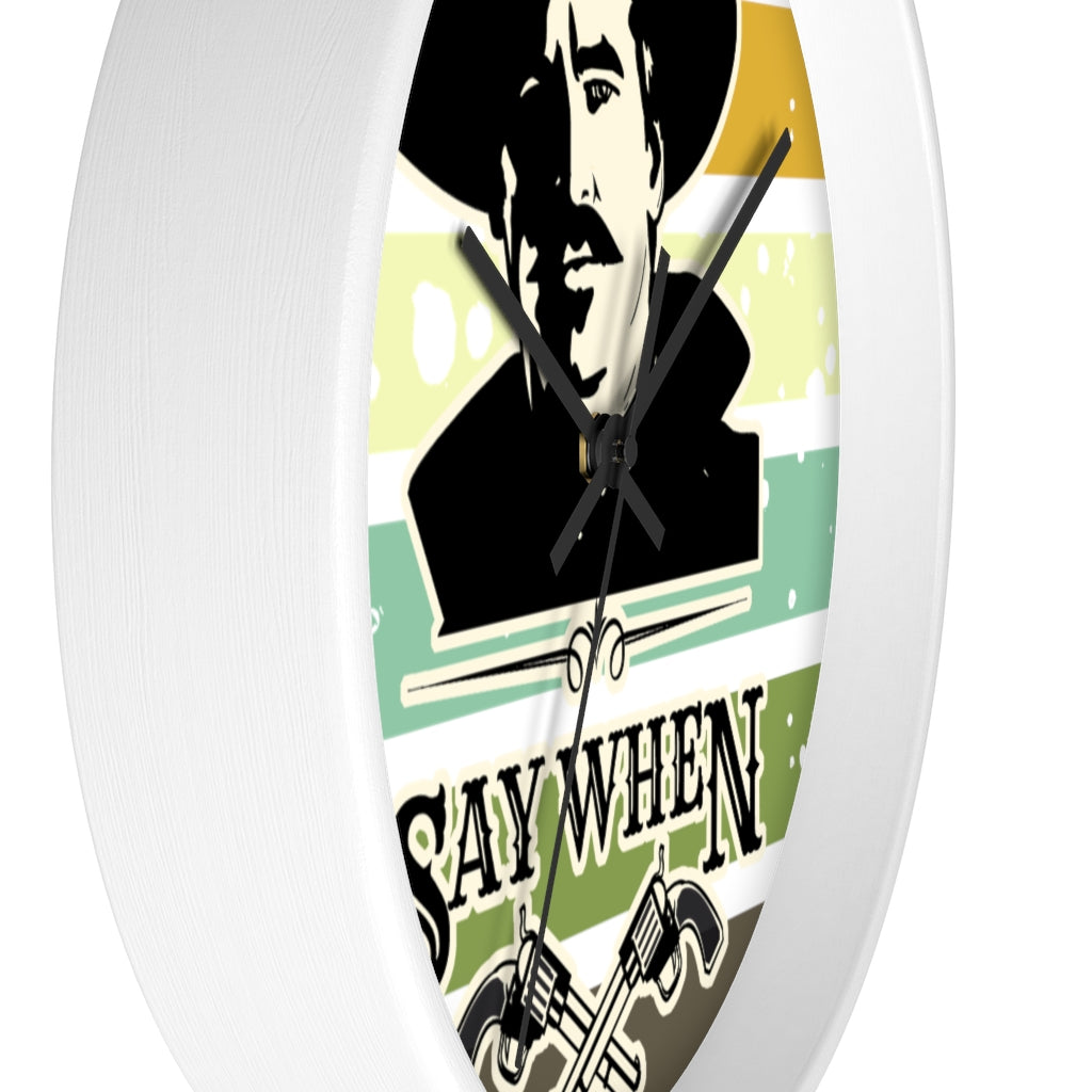 Doc Holliday Wall clock, Home decor for him, Doc Holiday, Man cave decor, Tombstone movie quote