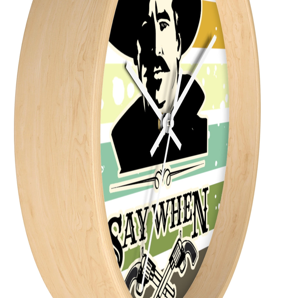 Doc Holliday Wall clock, Home decor for him, Doc Holiday, Man cave decor, Tombstone movie quote
