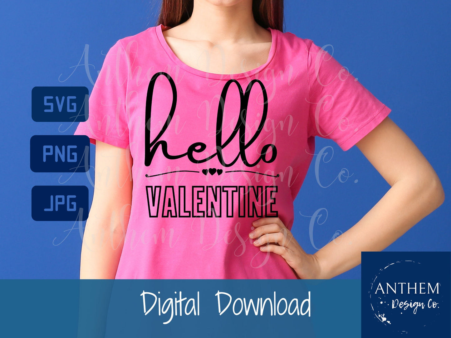 Hello Valentine SVG | Cut File and Design