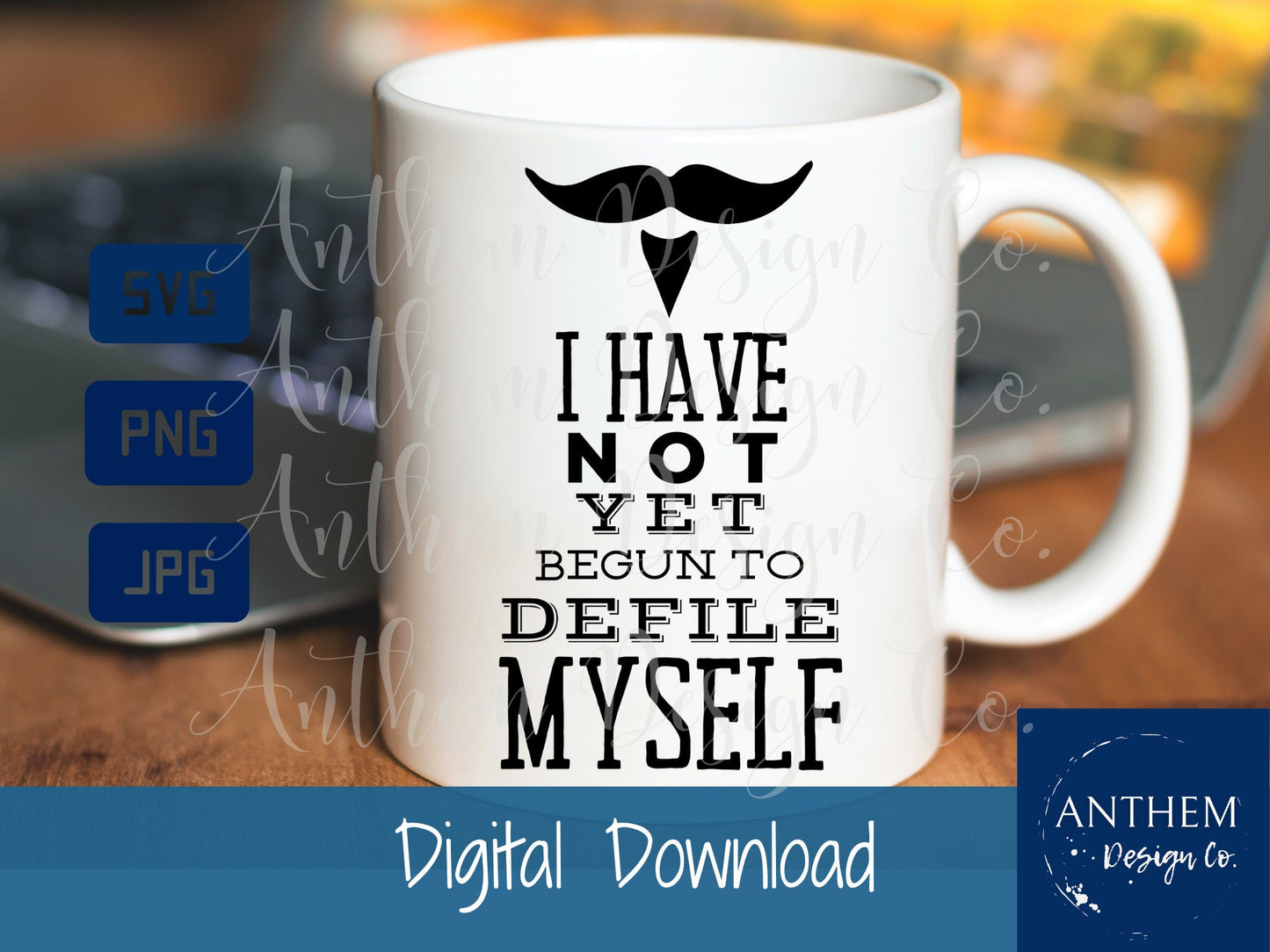 Doc Holliday Quote "I have not yet begun to Defile Myself" SVG | Cut File and Design