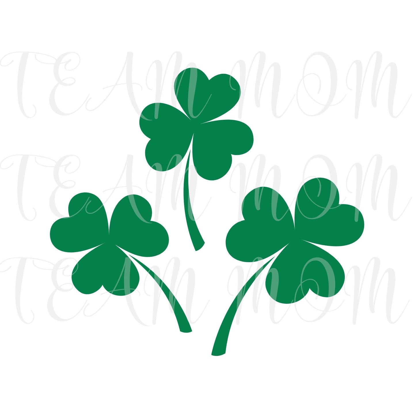 Lucky Three Shamrock SVG | Cut File and Design