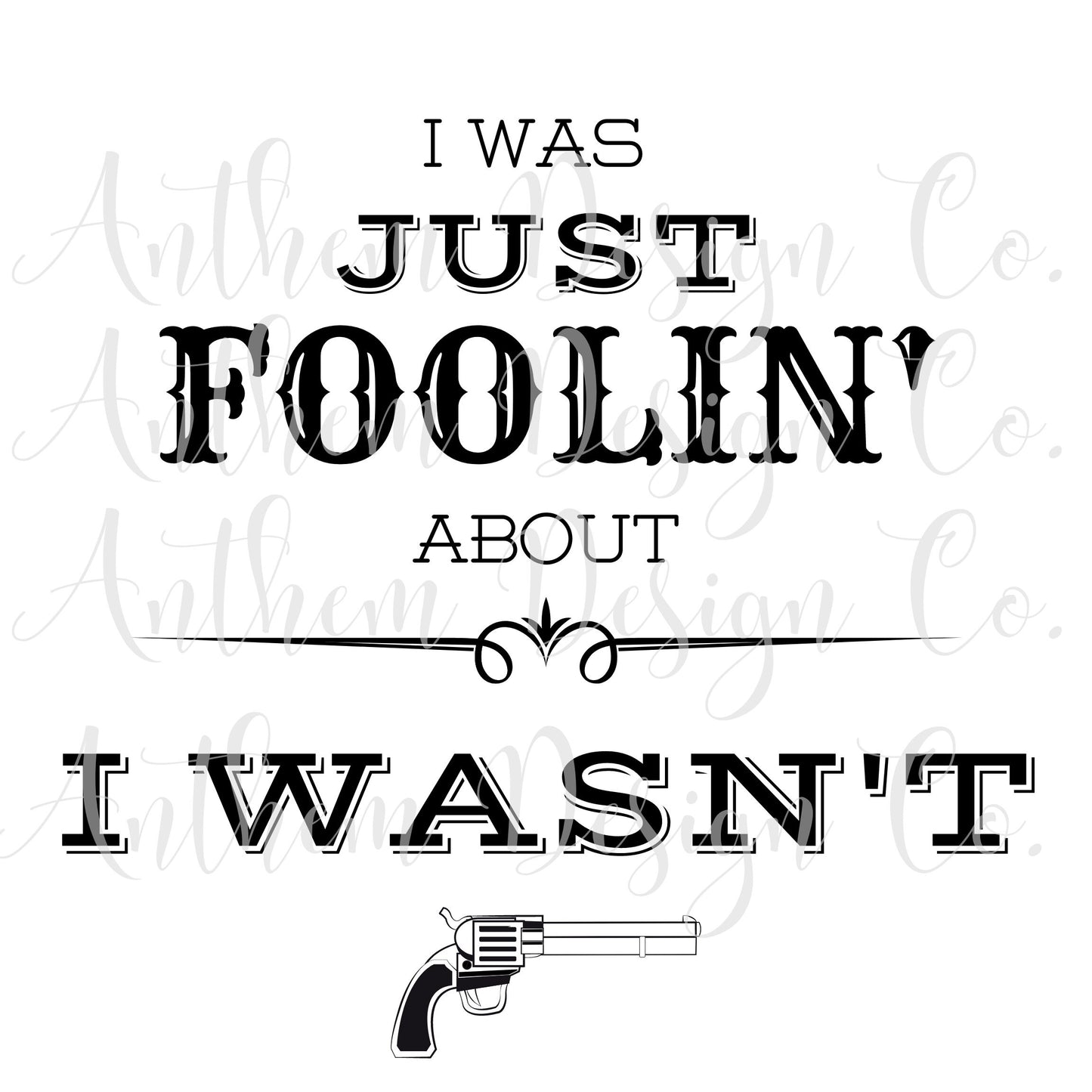 Tombstone Doc Holliday "I was foolin about - I wasn't" SVG | Cut File and Design