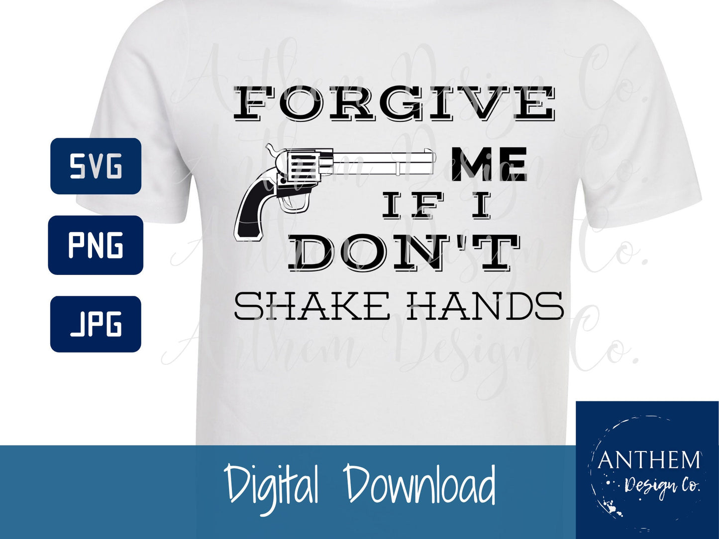 Doc Holliday Forgive me if I don't shake hands SVG | Cut File and Design