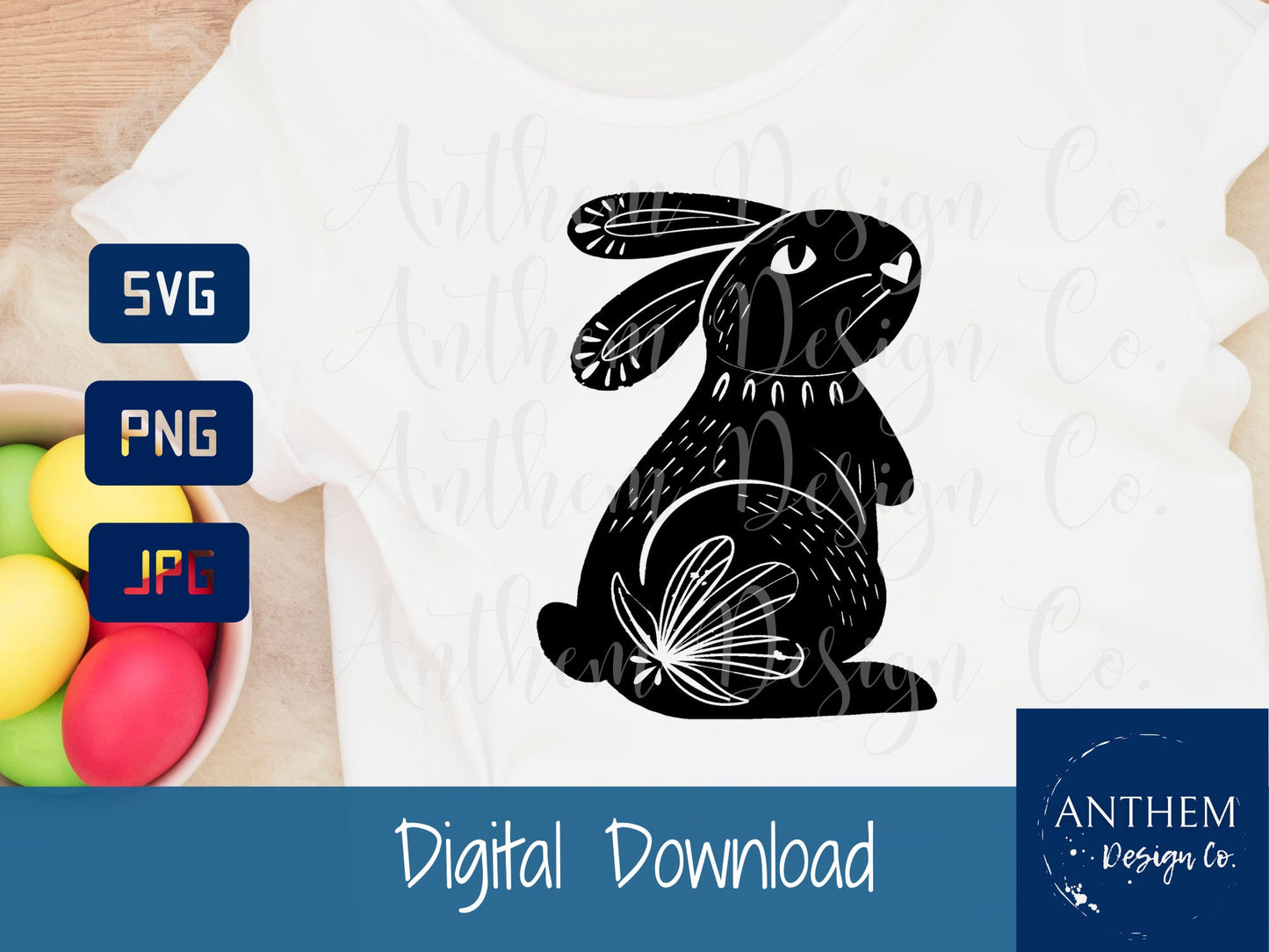 Easter bunny svg | Cut File and Design