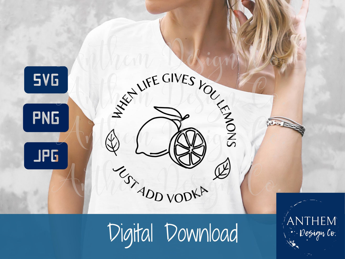 When life gives you lemons add vodka SVG | Cut File and Design