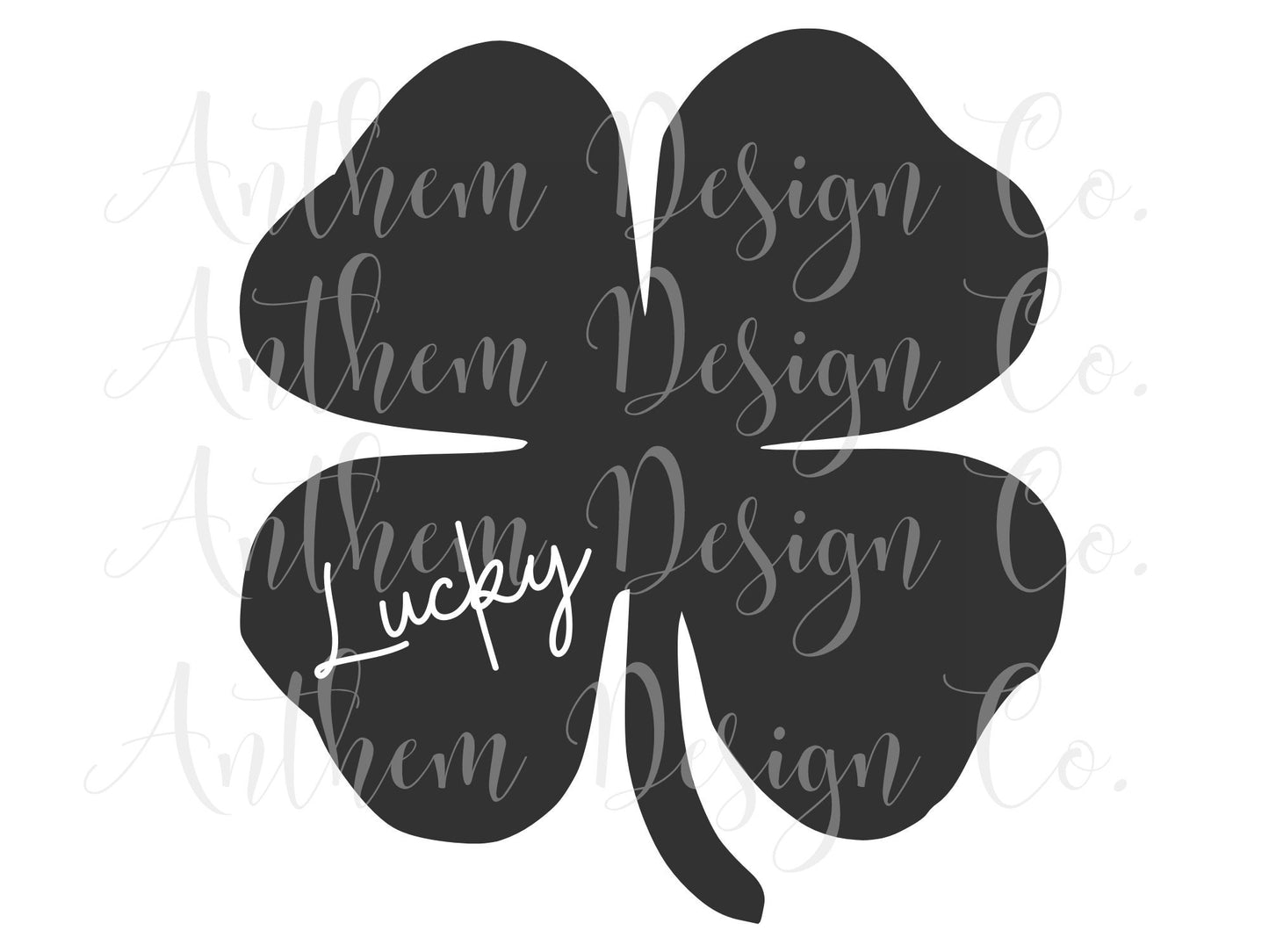 St Patricks Day Disstressed Clover SVG | Cut File and Design