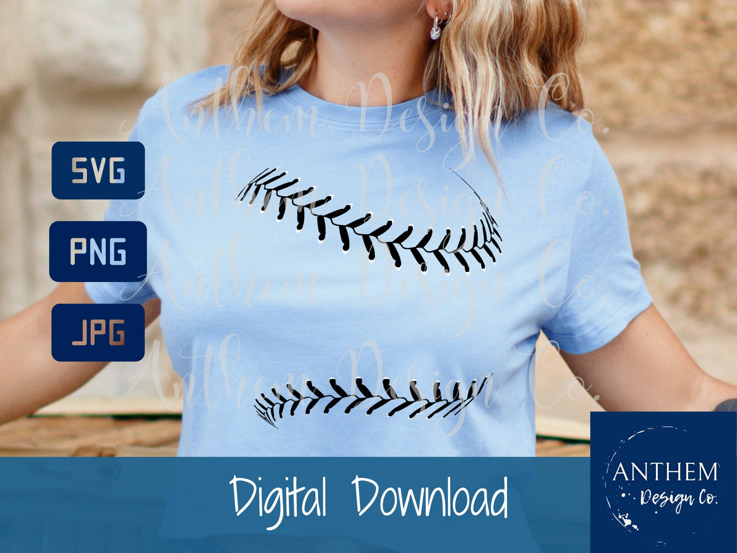 Baseball Stitches SVG | Cut File & Shirt Design