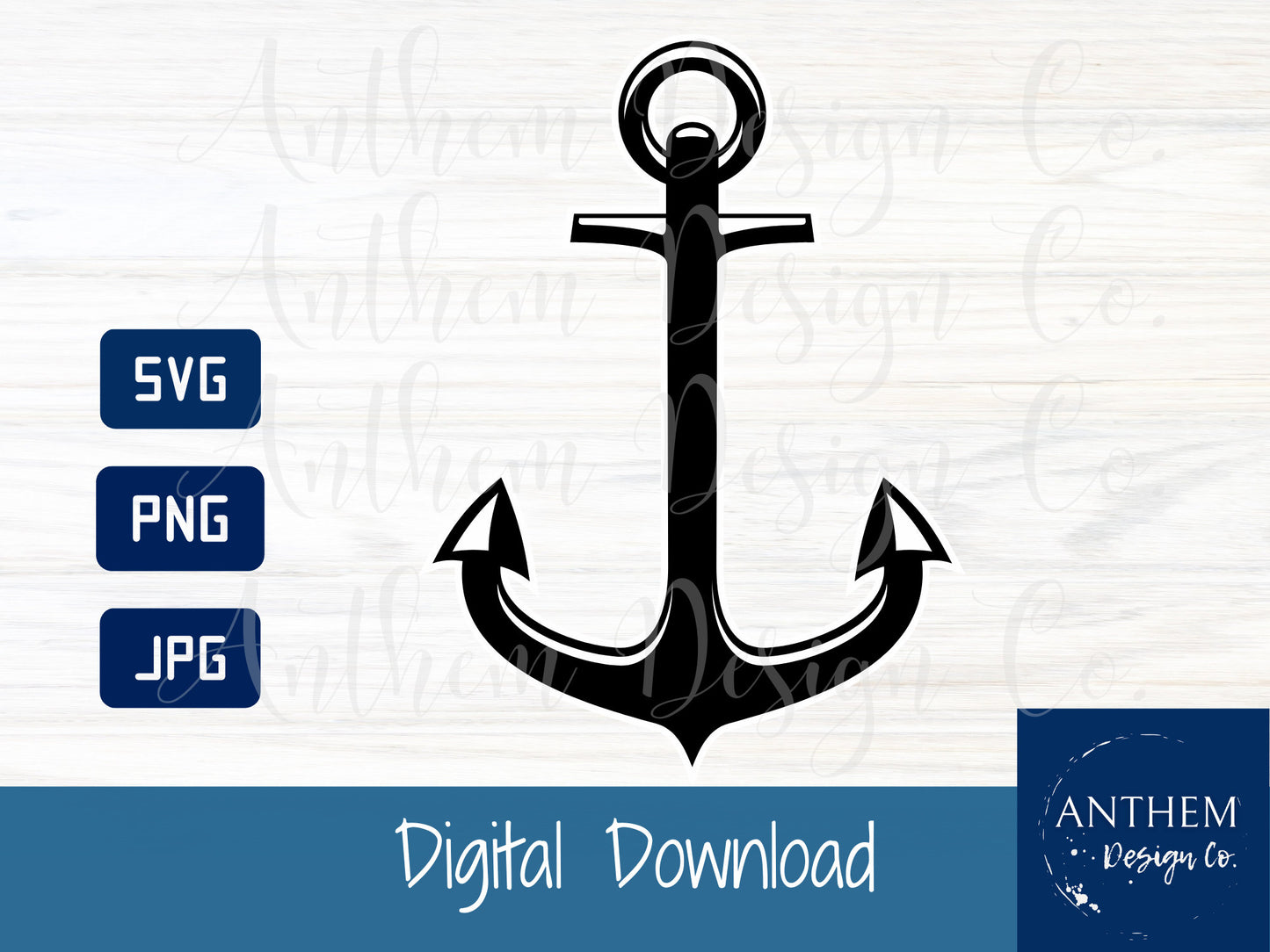 Anchor Image SVG | Cut File and Design