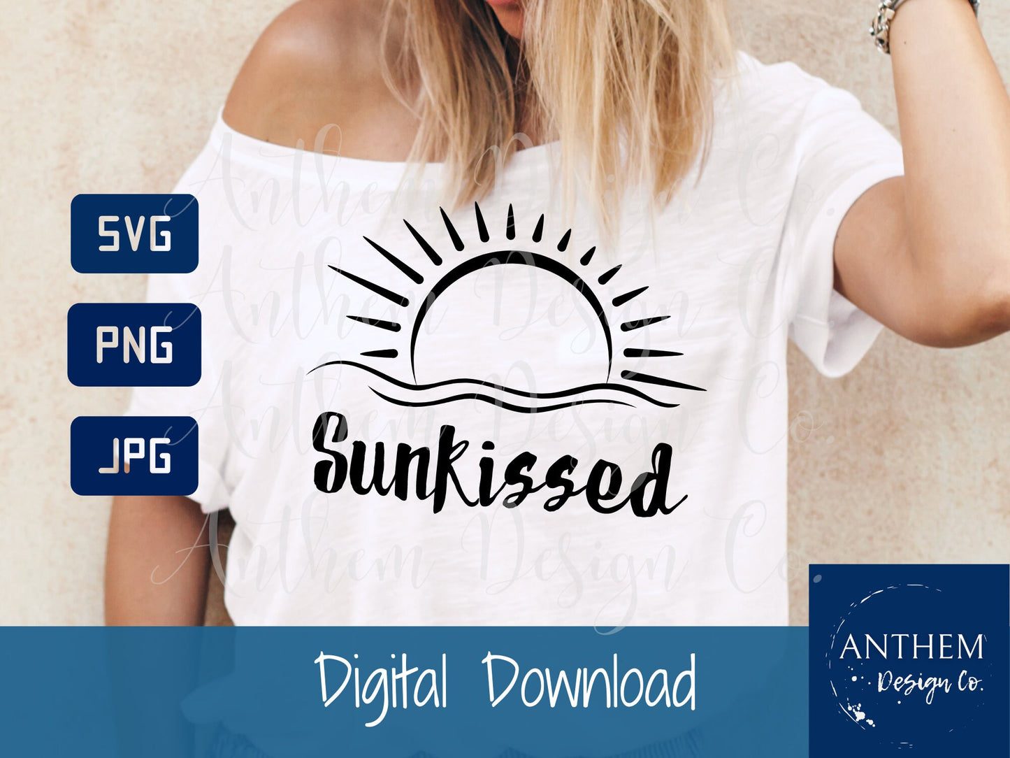 Sunkissed SVG | Cut File and Design