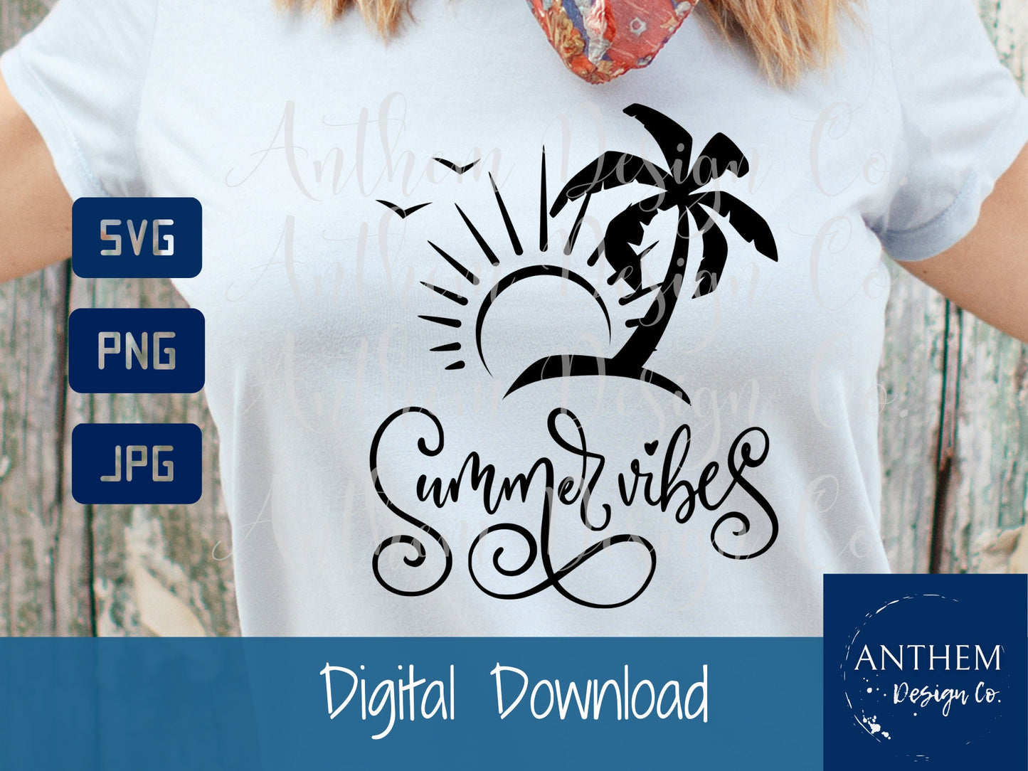 Summer Vibes SVG | Cut File and Design