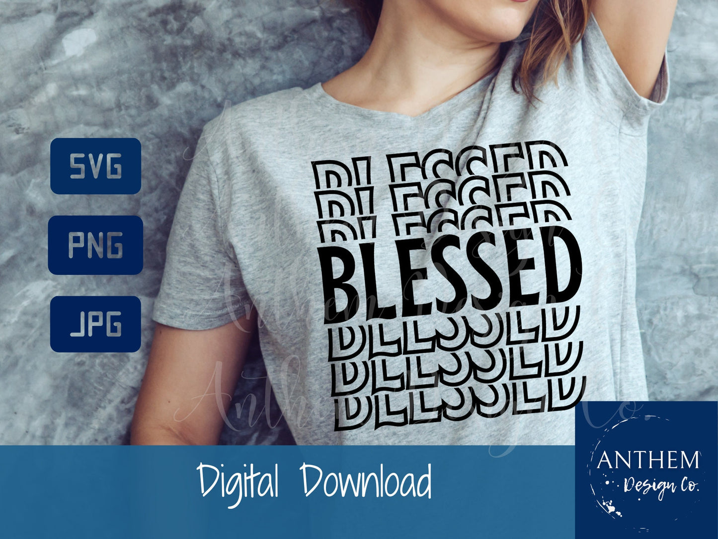 Blessed Retro SVG | Cut File and Design