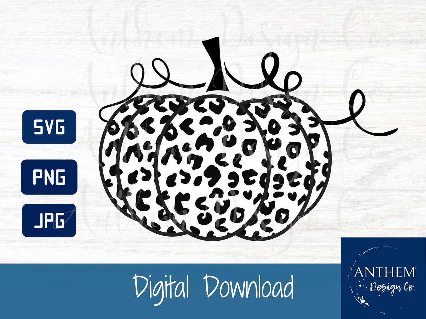 Leopard pumpkin SVG | Cut File and Design