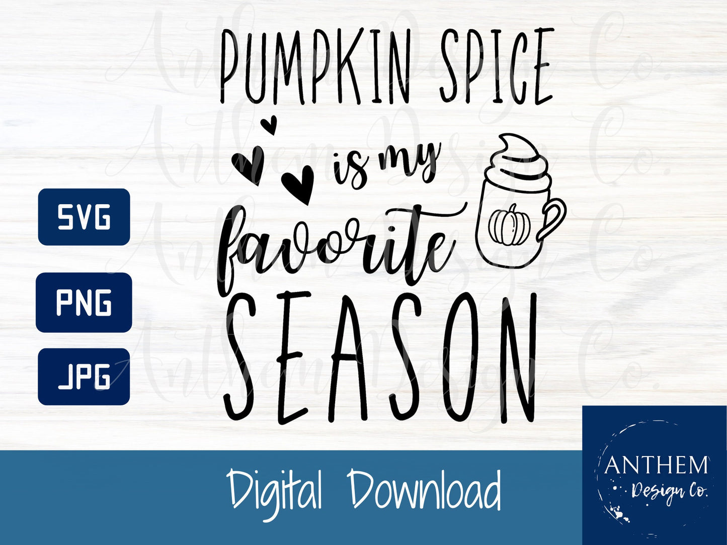 Pumpkin Spice is my favorite season SVG | Cut File and Design