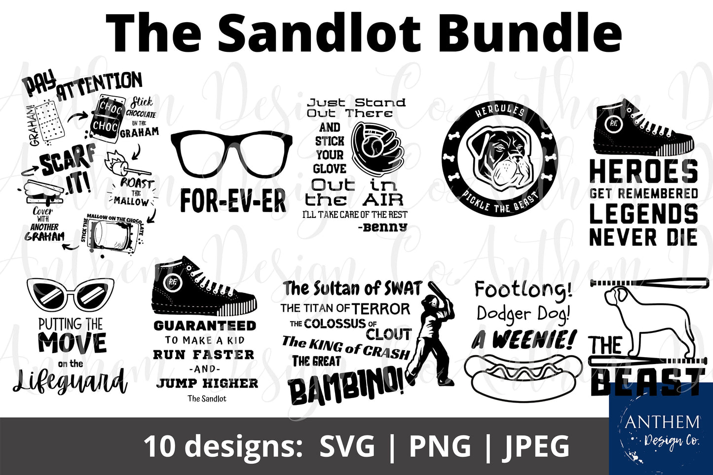 The Sandlot SVG Bundle | Sandlot Baseball Quotes Digital Files
