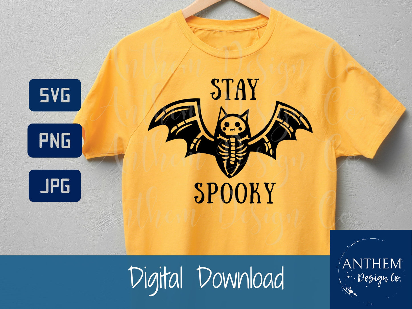 Spooky Bat Halloween SVG | Cut File and Design
