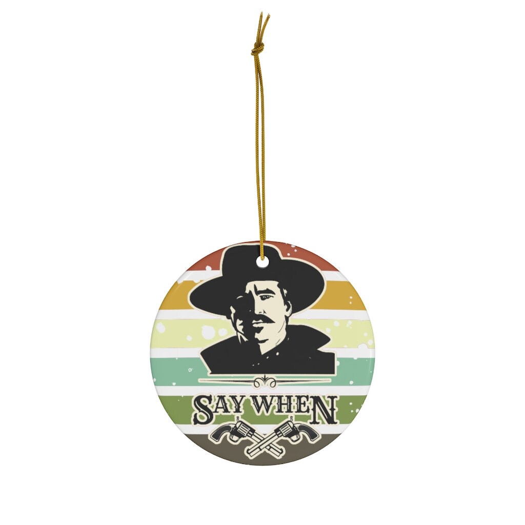 Doc Holliday Ornament, Doc Holiday, Doc Holliday, Doc Holliday gift, gifts for him, man cave gifts, Doc Holliday Christmas