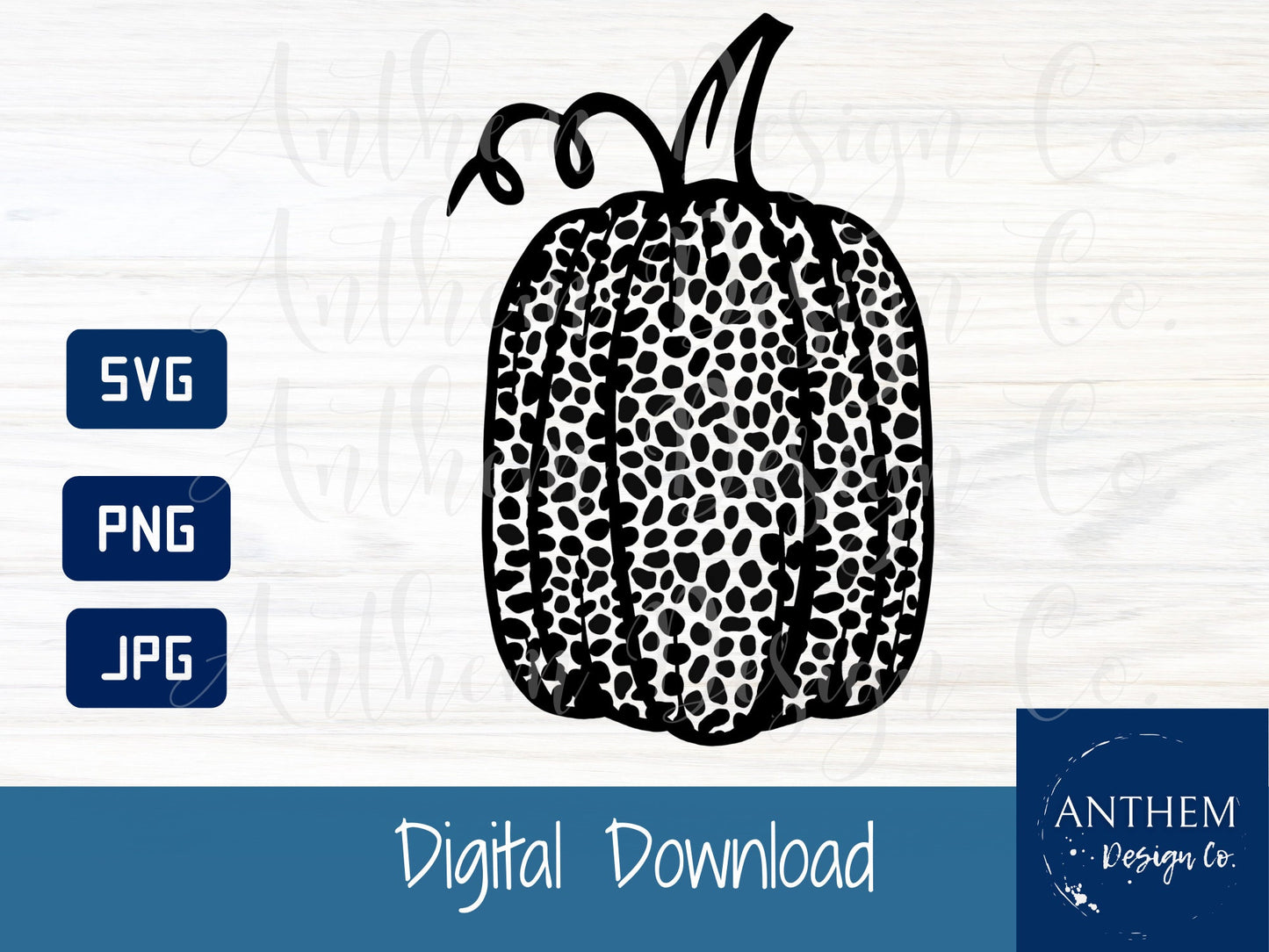 Tall Pumpkin Cheetah print SVG | Cut File and Design
