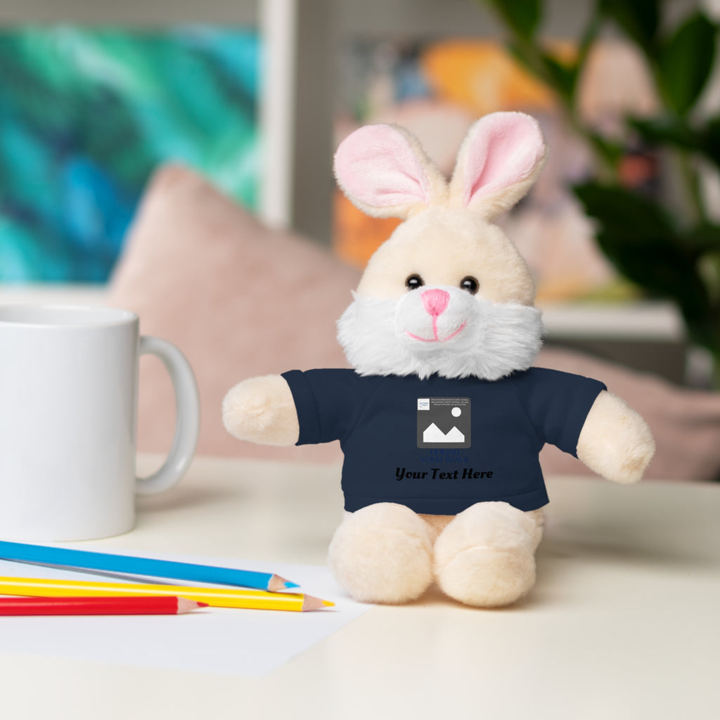 Personalized Stuffed Animal with Custom T-Shirt | Name, Photo or Message Plush Gift