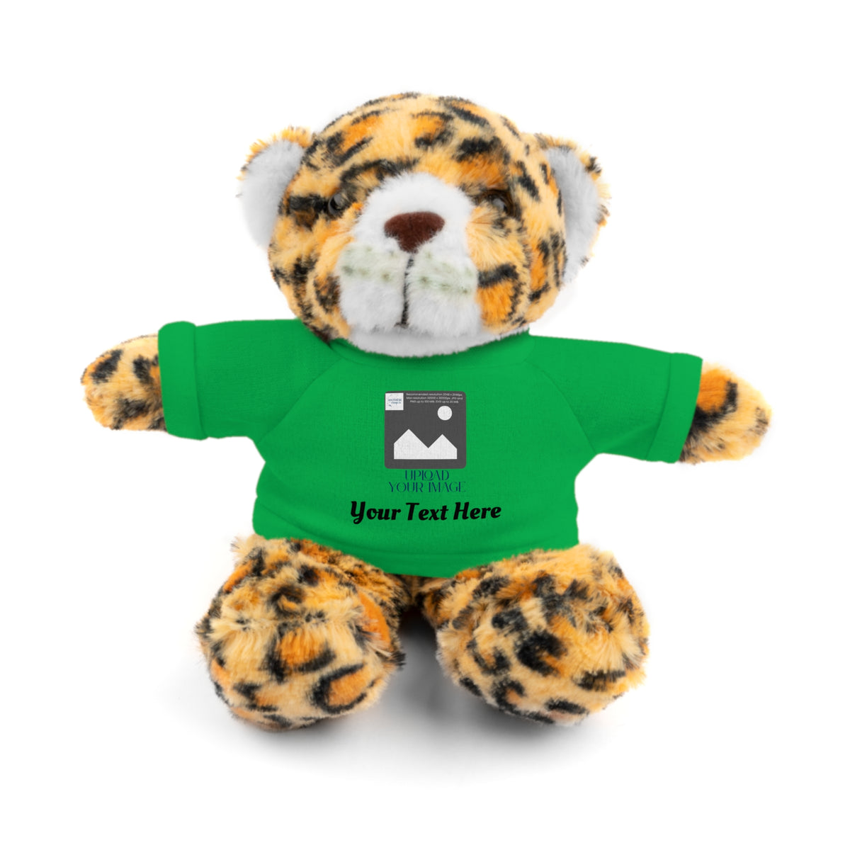 Personalized Stuffed Animal with Custom T-Shirt | Name, Photo or Message Plush Gift