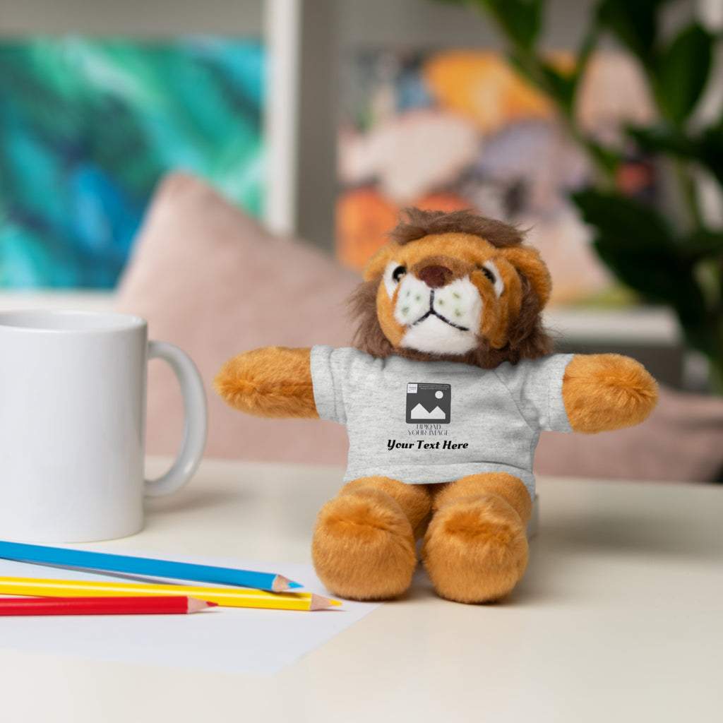 Personalized Stuffed Animal with Custom T-Shirt | Name, Photo or Message Plush Gift