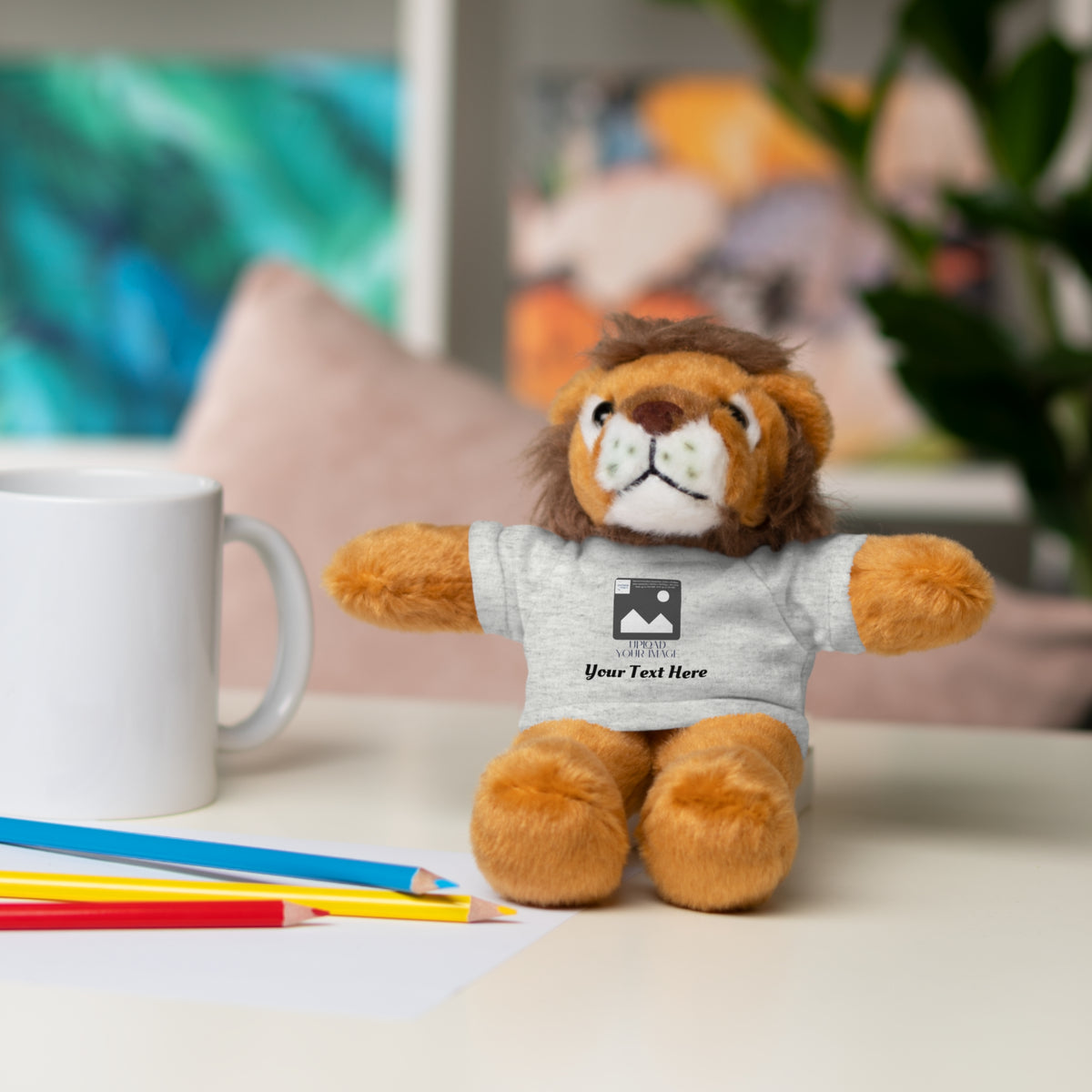 Personalized Stuffed Animal with Custom T-Shirt | Name, Photo or Message Plush Gift