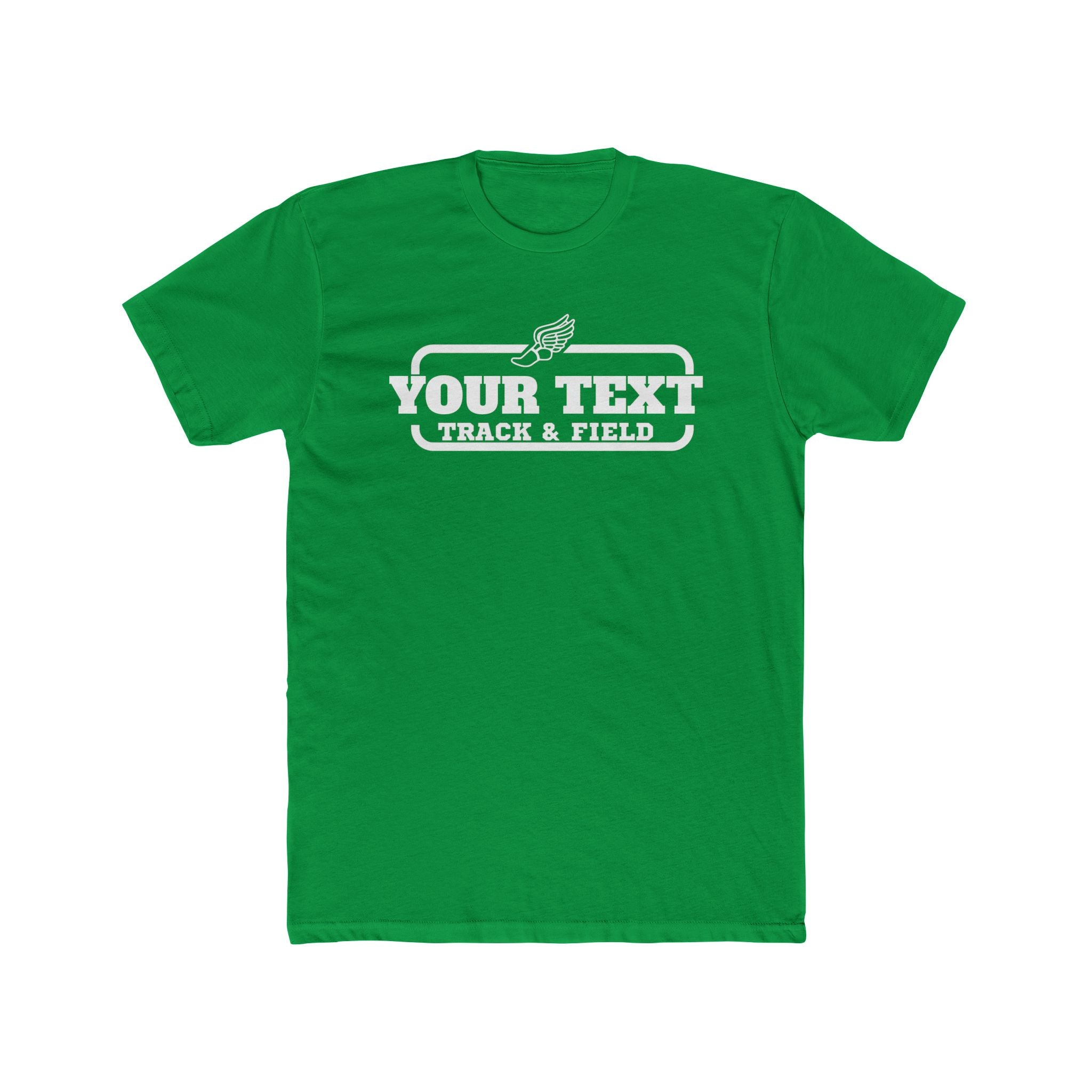 Custom Track & Field T-Shirt — Personalized Unisex Crew Tee
