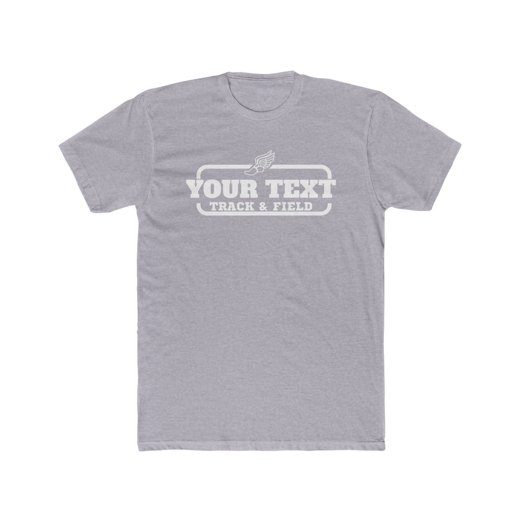 Custom Track & Field T-Shirt — Personalized Unisex Crew Tee