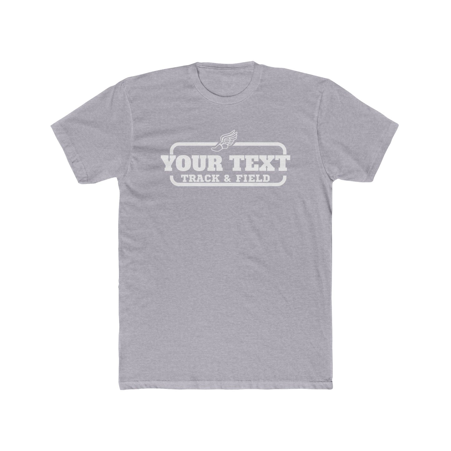 Custom Track & Field T-Shirt — Personalized Unisex Crew Tee