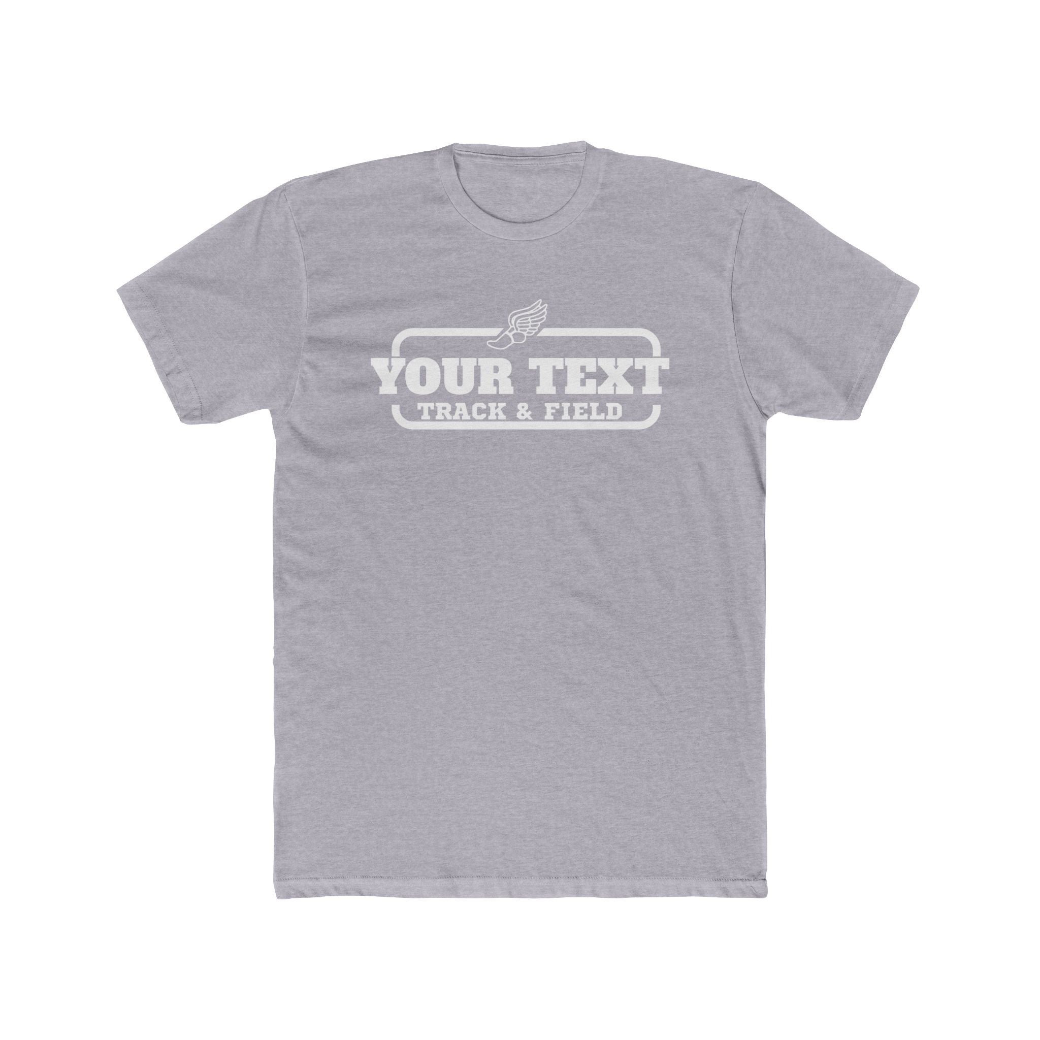 Custom Track & Field T-Shirt — Personalized Unisex Crew Tee