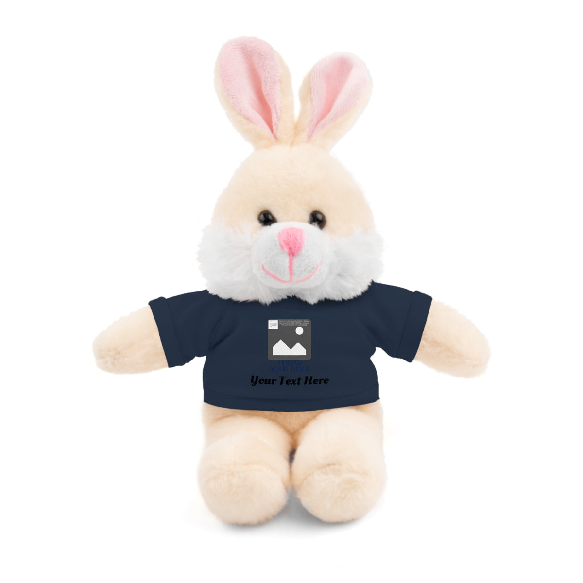 Personalized Stuffed Animal with Custom T-Shirt | Name, Photo or Message Plush Gift