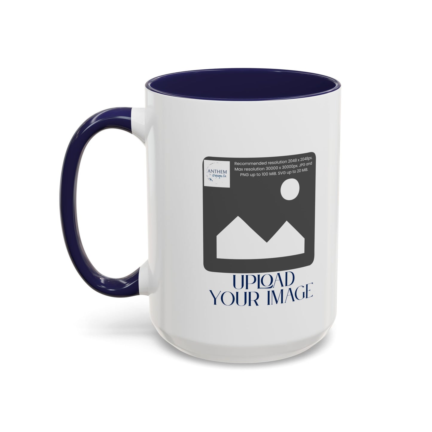 Custom Accent Coffee Mug – Personalized Photo Upload 11/15oz
