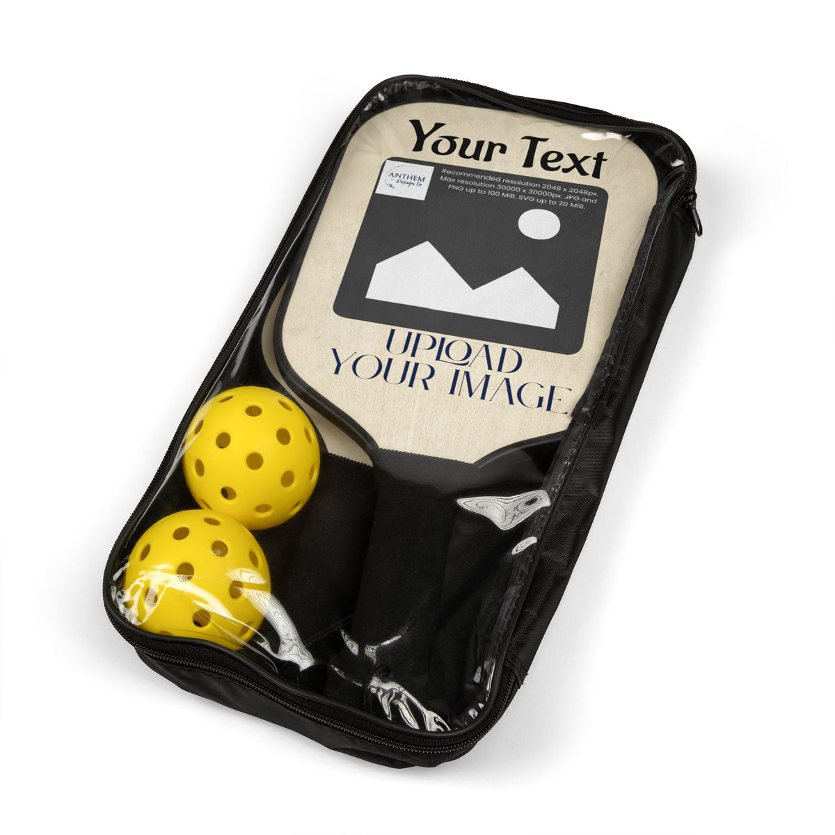 Personalized Pickleball Paddle Set | Custom Photo, Name or Design Pickleball Kit