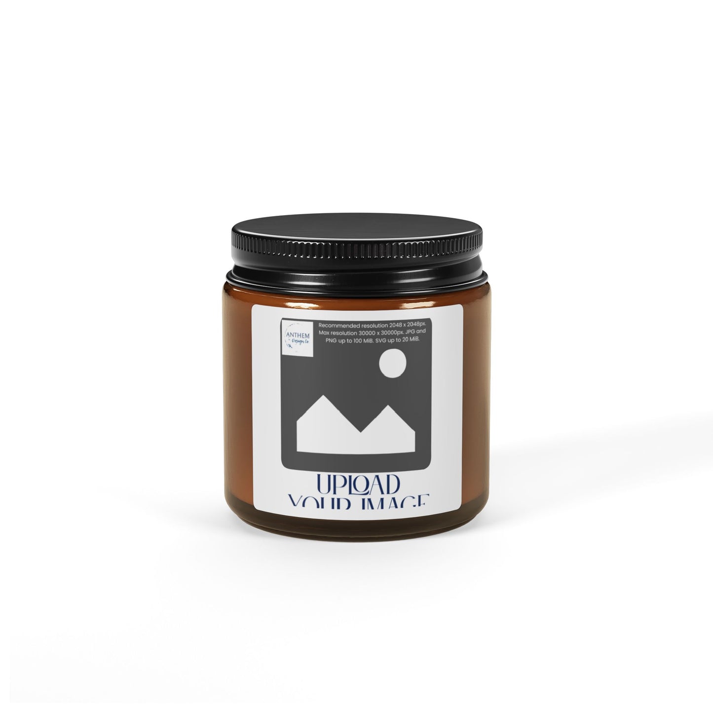 Scented Soy Candle — Amber Glass Jar (Multi-Size)