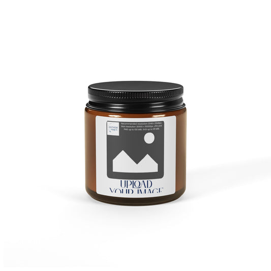 Scented Soy Candle — Amber Glass Jar (Multi-Size)