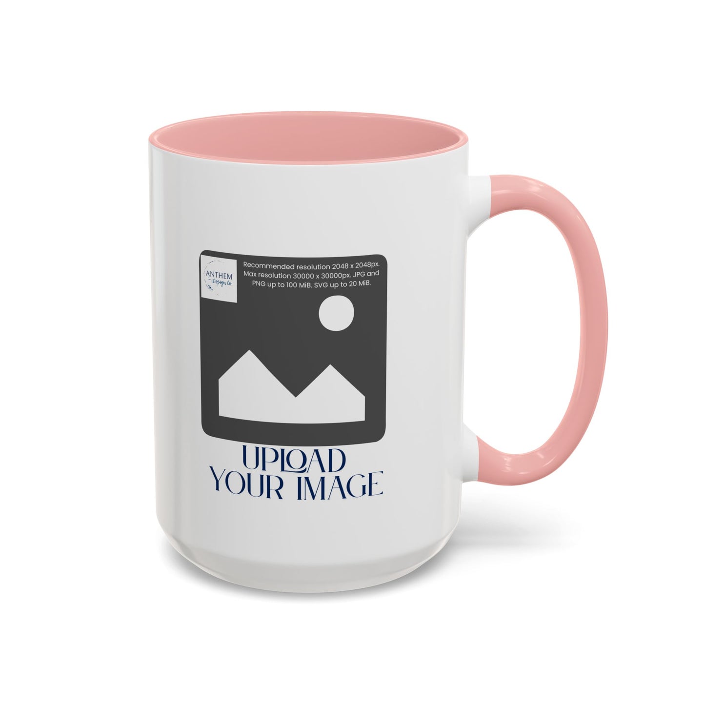 Custom Accent Coffee Mug – Personalized Photo Upload 11/15oz