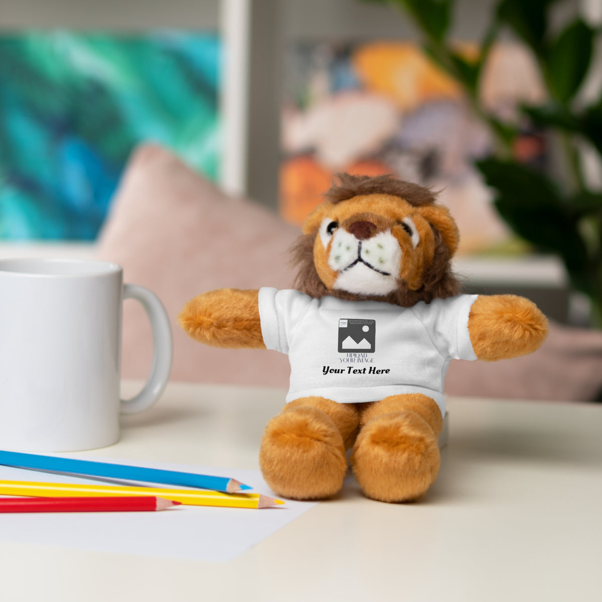 Personalized Stuffed Animal with Custom T-Shirt | Name, Photo or Message Plush Gift