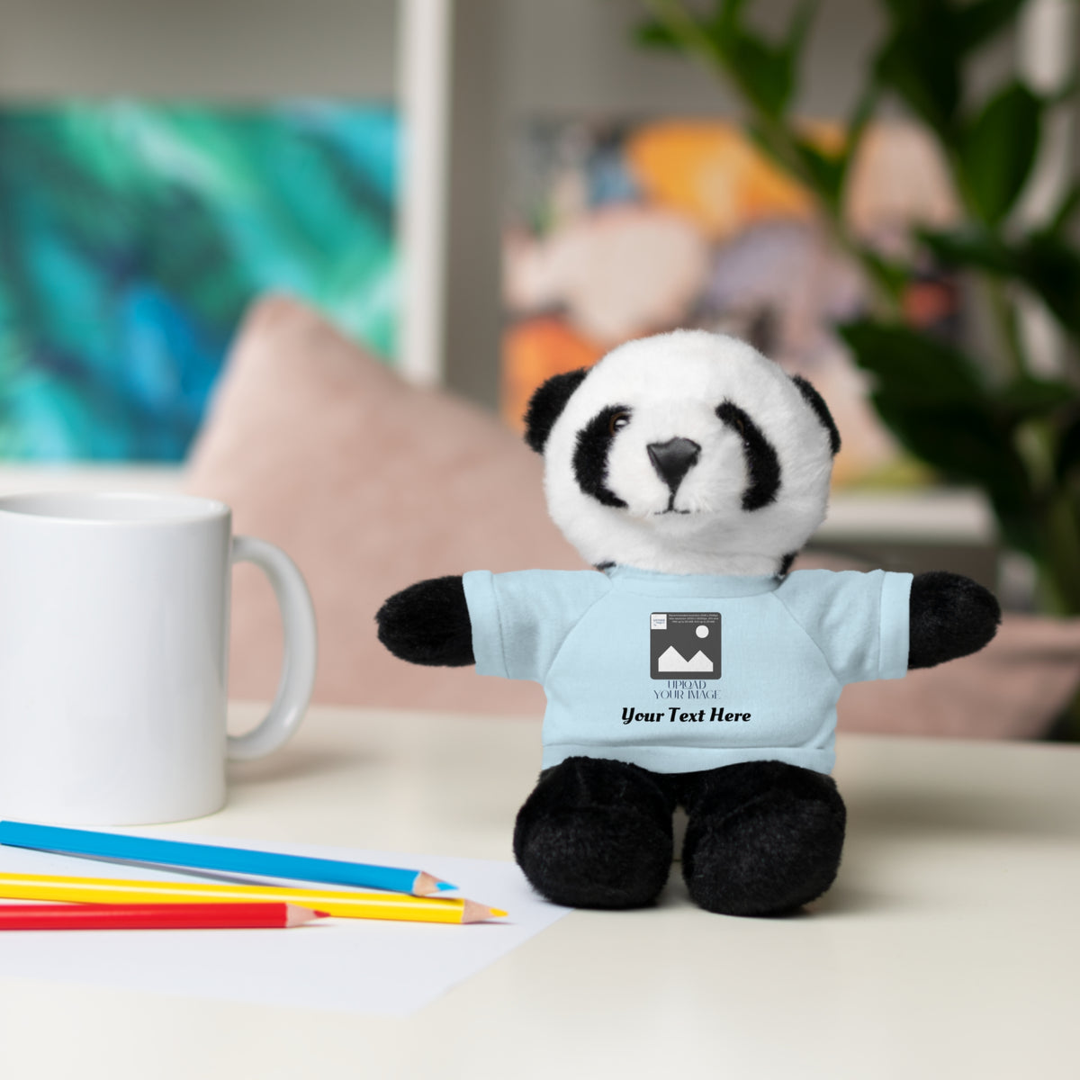 Personalized Stuffed Animal with Custom T-Shirt | Name, Photo or Message Plush Gift