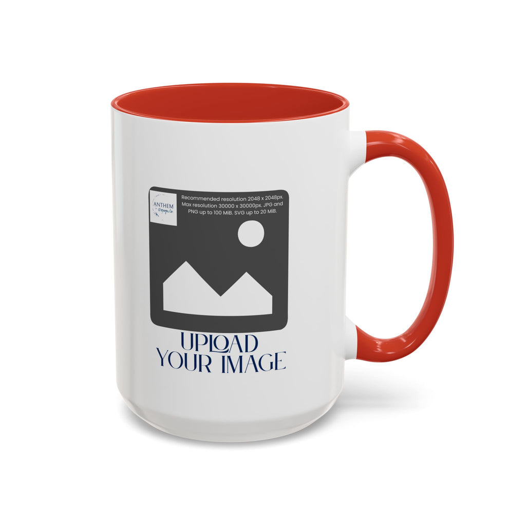 Custom Accent Coffee Mug – Personalized Photo Upload 11/15oz