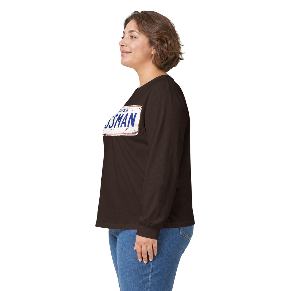 Assman License Plate Long Sleeve Tee — Funny New York Retro Graphic Shirt